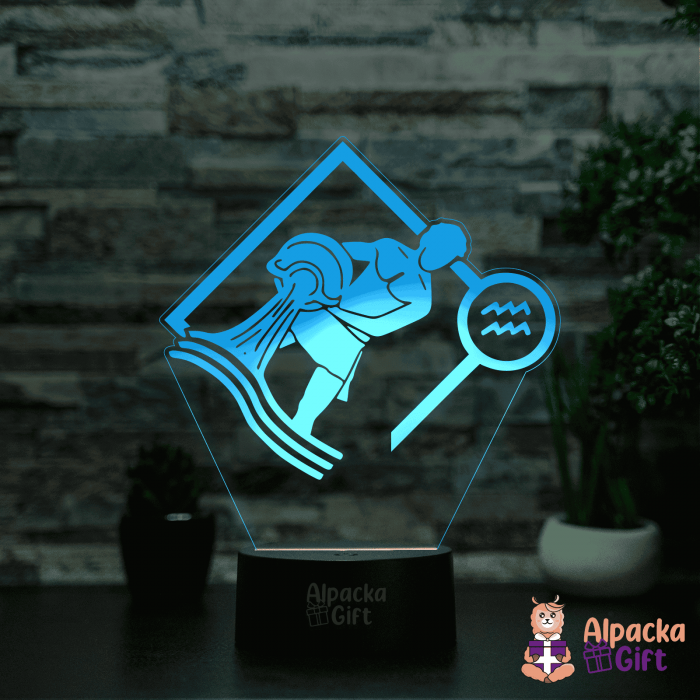 Lampă 3D Zodia Vărsător 2 [5]