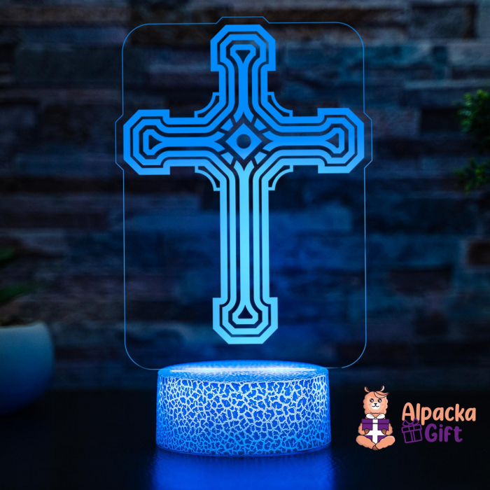Lampă 3D - Cruce 1 [2]