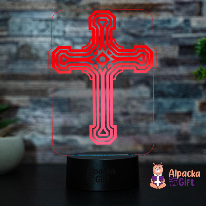 Lampă 3D - Cruce 1 [4]