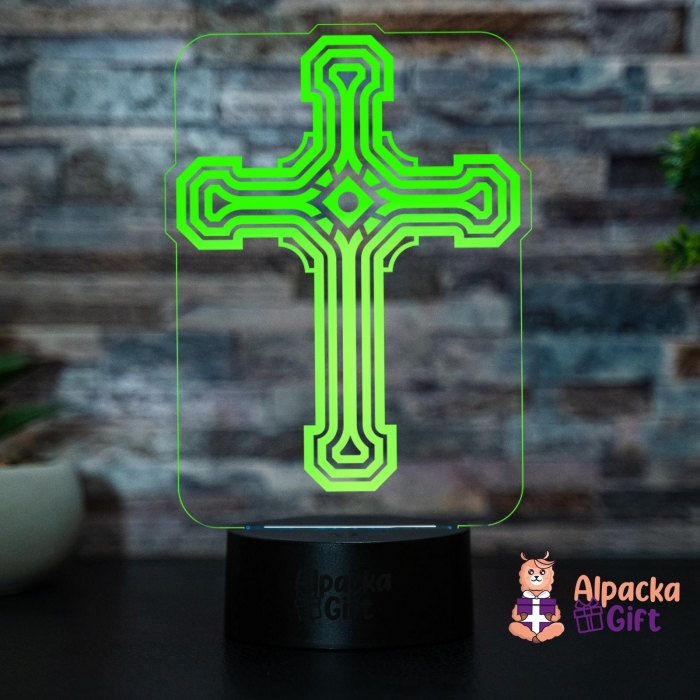 Lampă 3D - Cruce 1 [3]