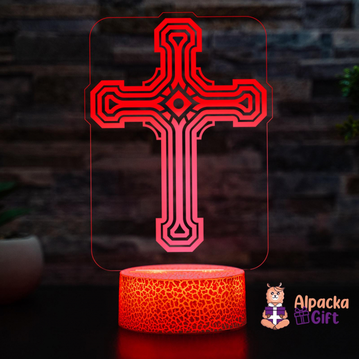 Lampă 3D - Cruce 1 [4]