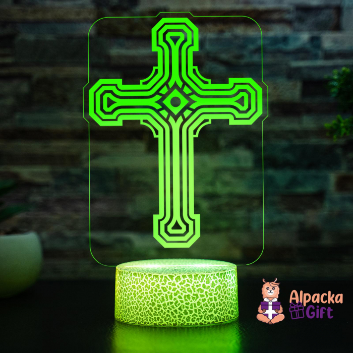 Lampă 3D - Cruce 1 [6]