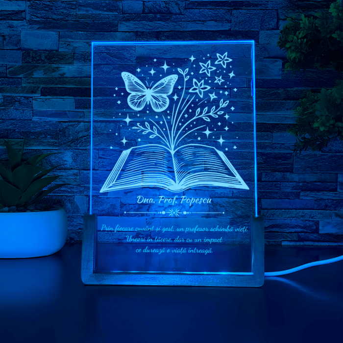 Lampa LED - Carte cu Fluturi [2]