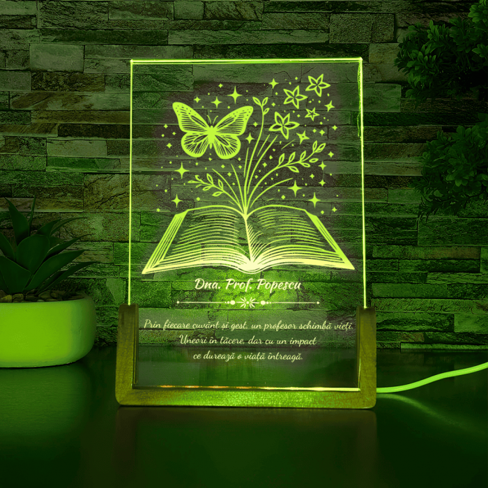 Lampa LED - Carte cu Fluturi [4]