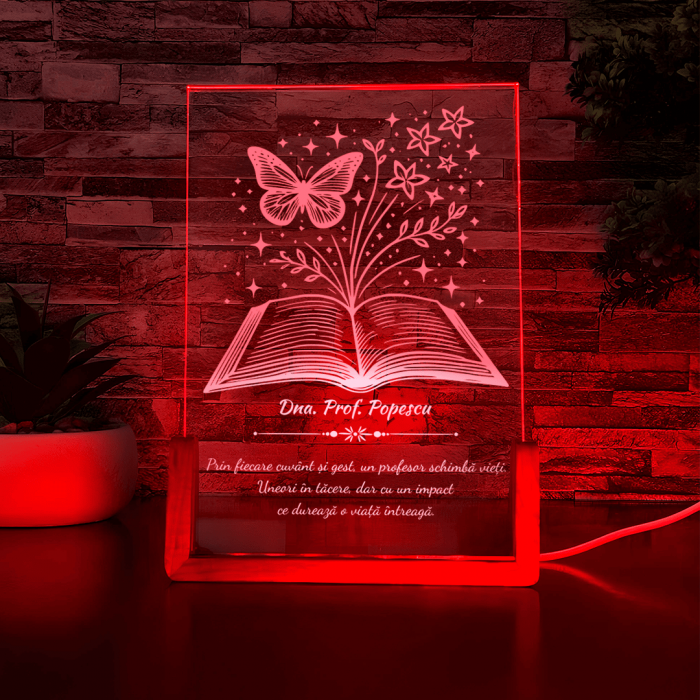 Lampa LED - Carte cu Fluturi [5]