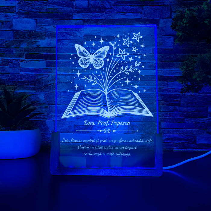Lampa LED - Carte cu Fluturi [3]