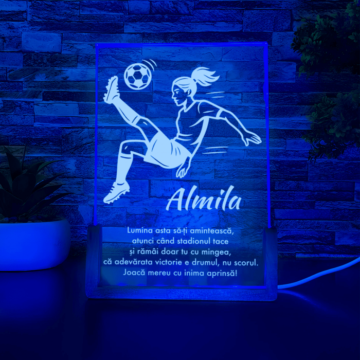 Lampa LED - Fotbalistă [2]