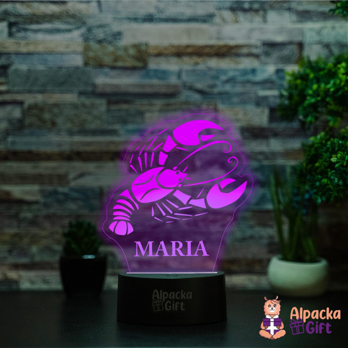 Lampă 3D - Zodia Rac [3]