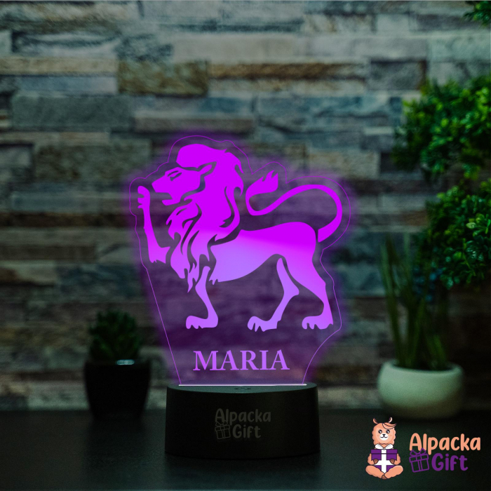 Lampă 3D Zodia Leu [4]