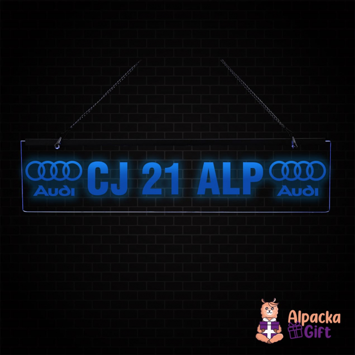 Placheta LED - Audi + Nr. Înamtriculare [3]