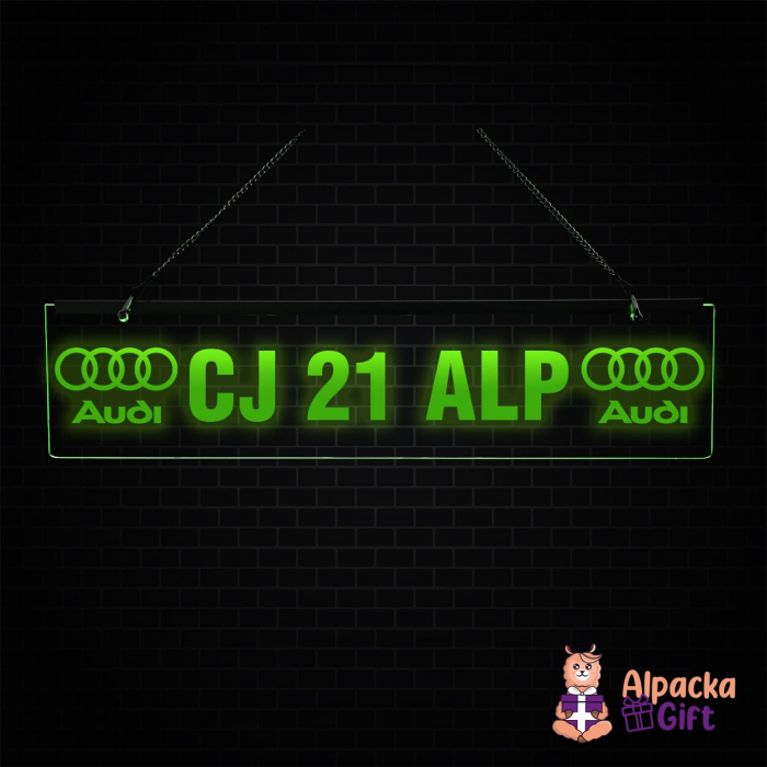 Placheta LED - Audi + Nr. Înamtriculare [2]