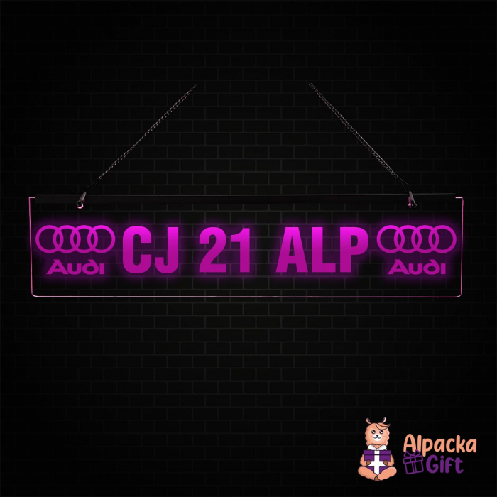 Placheta LED - Audi + Nr. Înamtriculare [4]
