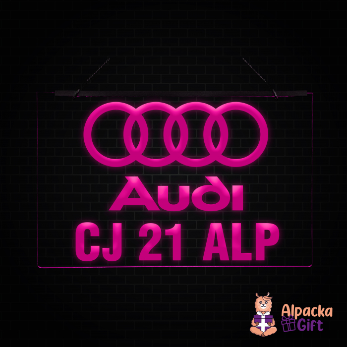 Placheta LED - AUDI + Numar de inmatriculare [5]