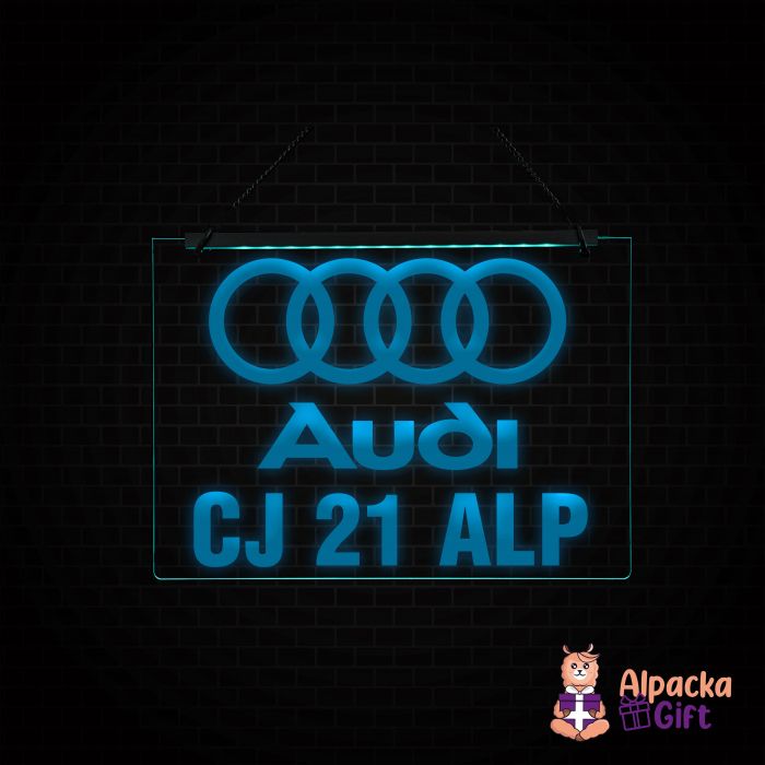 Placheta LED - AUDI + Numar de inmatriculare [3]