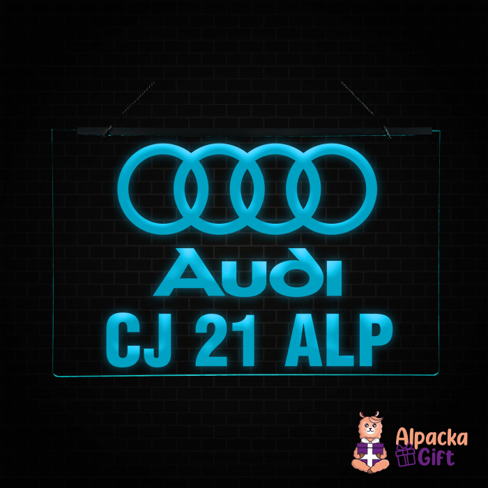 Placheta LED - AUDI + Numar de inmatriculare [3]