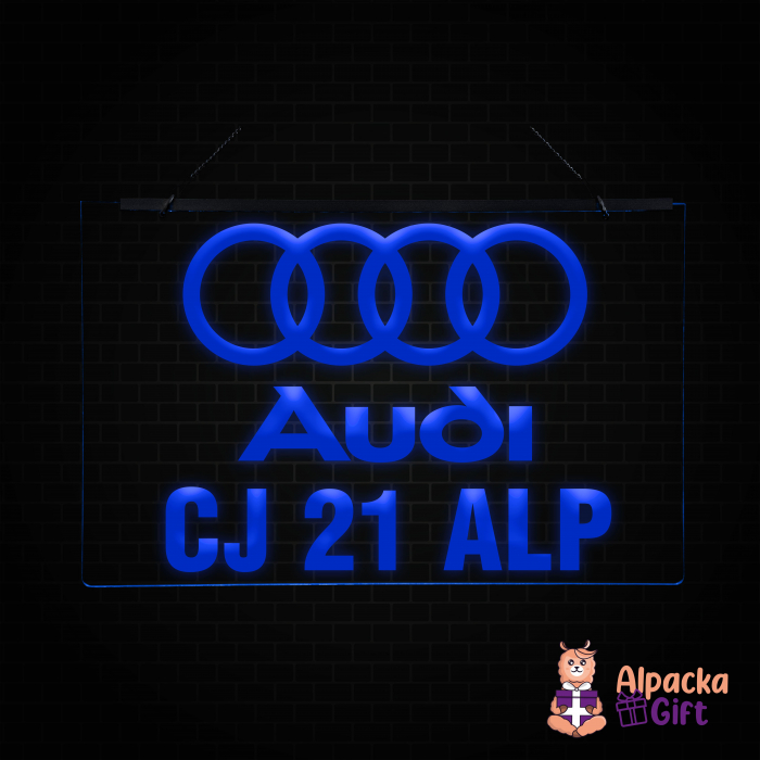 Placheta LED - AUDI + Numar de inmatriculare [4]