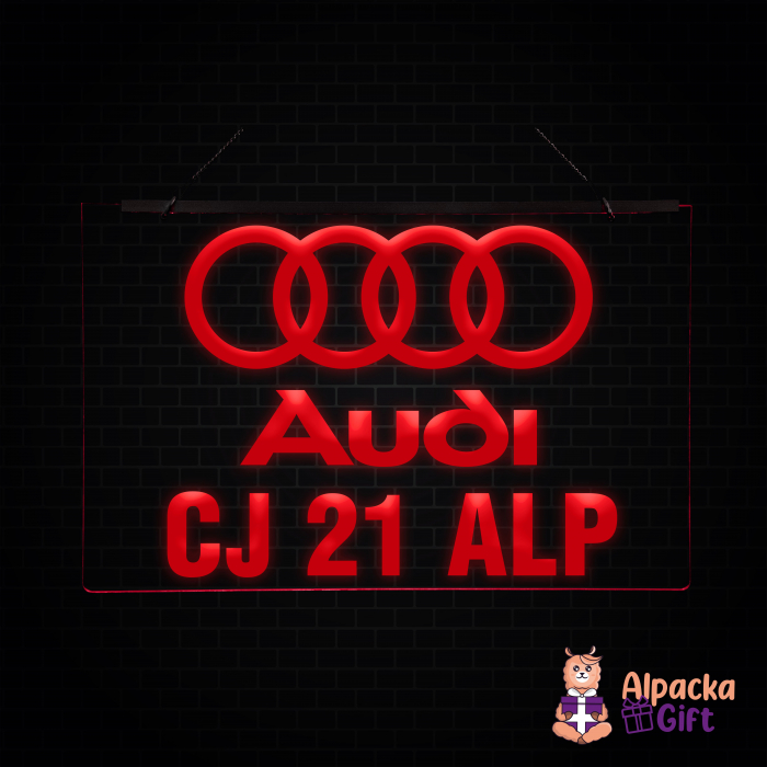 Placheta LED - AUDI + Numar de inmatriculare [2]