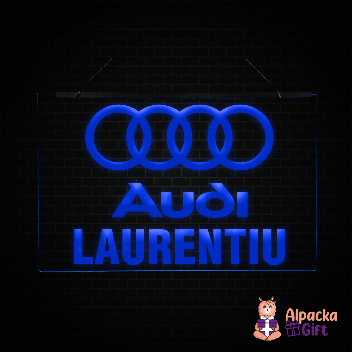 Placheta LED - AUDI + Nume [4]