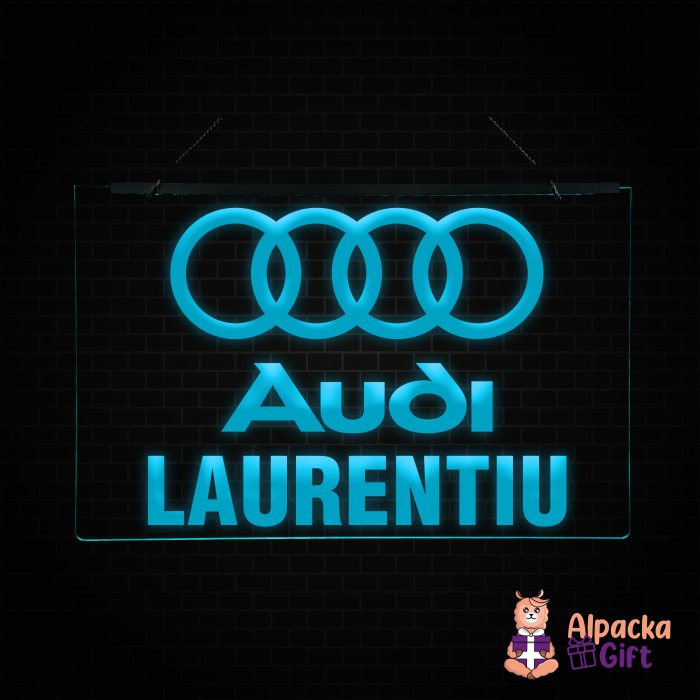 Placheta LED - AUDI + Nume [3]