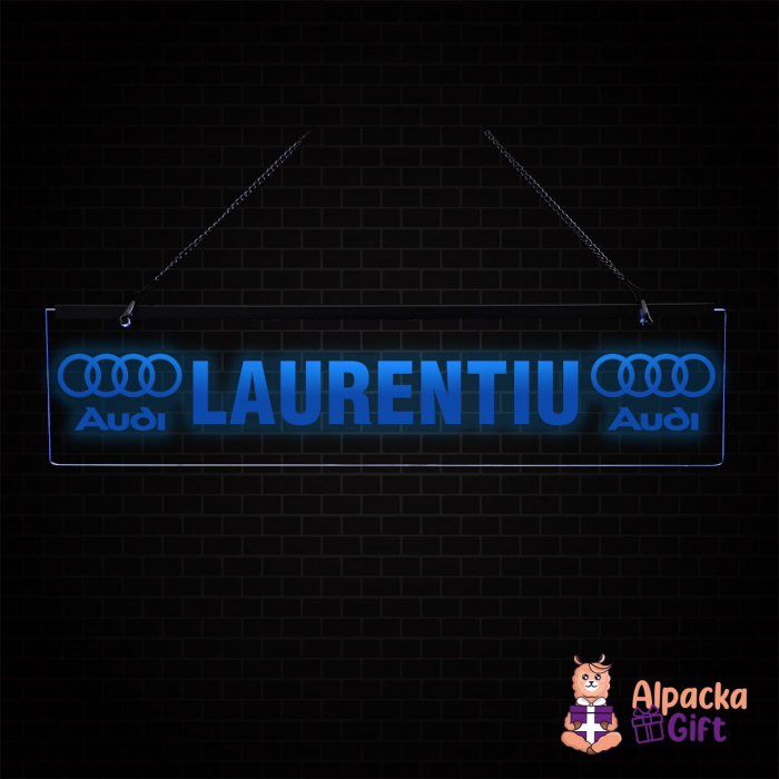 Placheta LED - Audi + Nume [2]