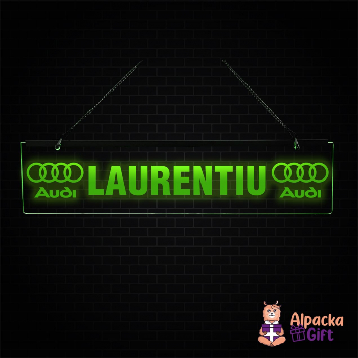 Placheta LED - Audi + Nume [1]