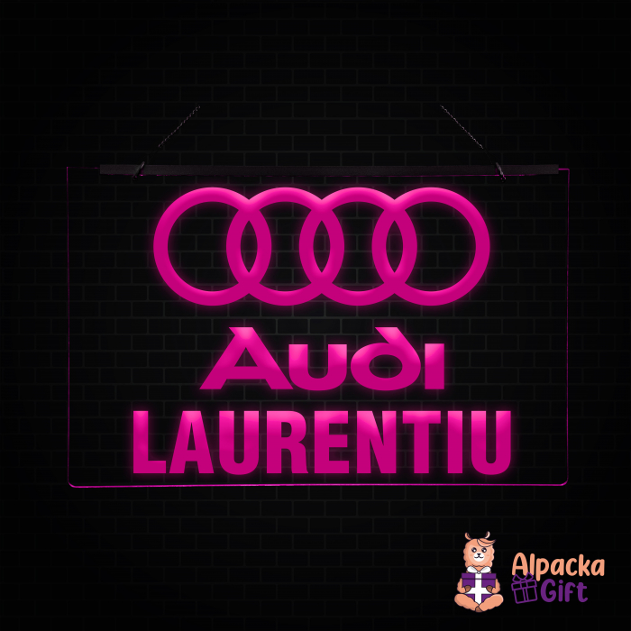 Placheta LED - AUDI + Nume [5]