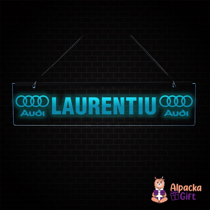 Placheta LED - Audi + Nume [3]
