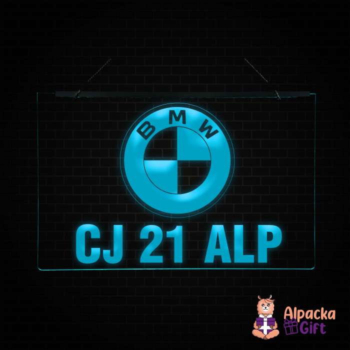 Placheta LED - BMW + Numar de inmatriculare [3]