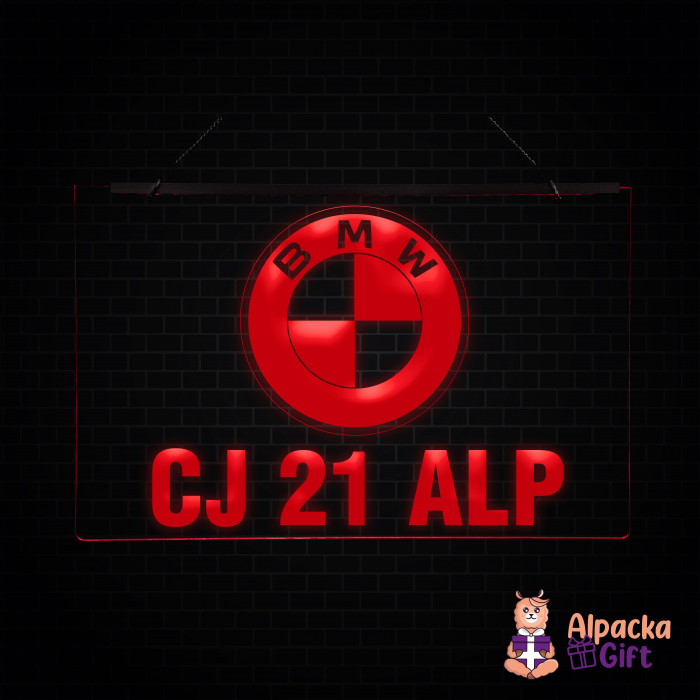 Placheta LED - BMW + Numar de inmatriculare [2]