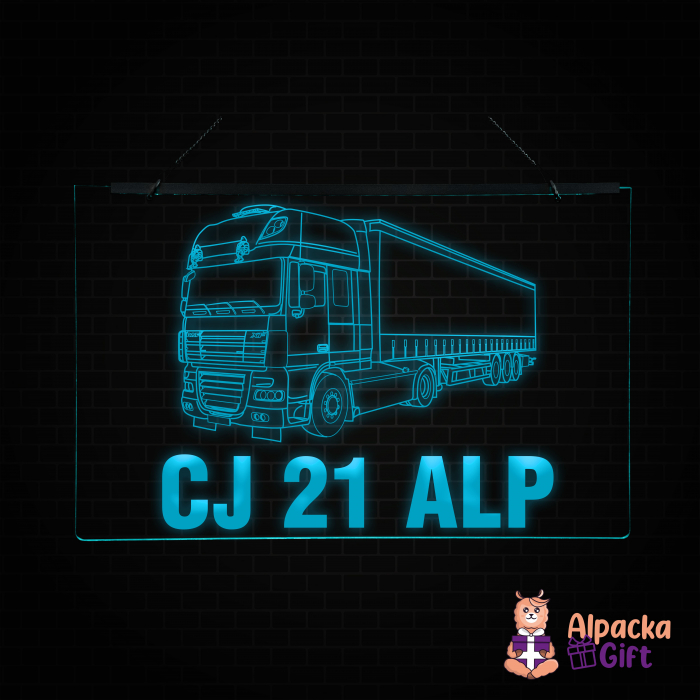 Placheta LED -Camion DAF + Nr Inmatriculare [4]