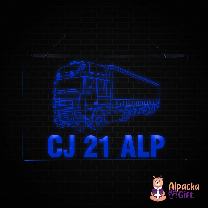 Placheta LED -Camion DAF + Nr Inmatriculare [5]