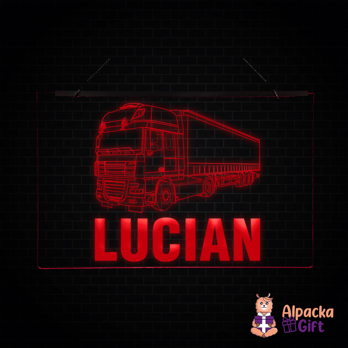 Placheta LED -Camion DAF + Nume [2]