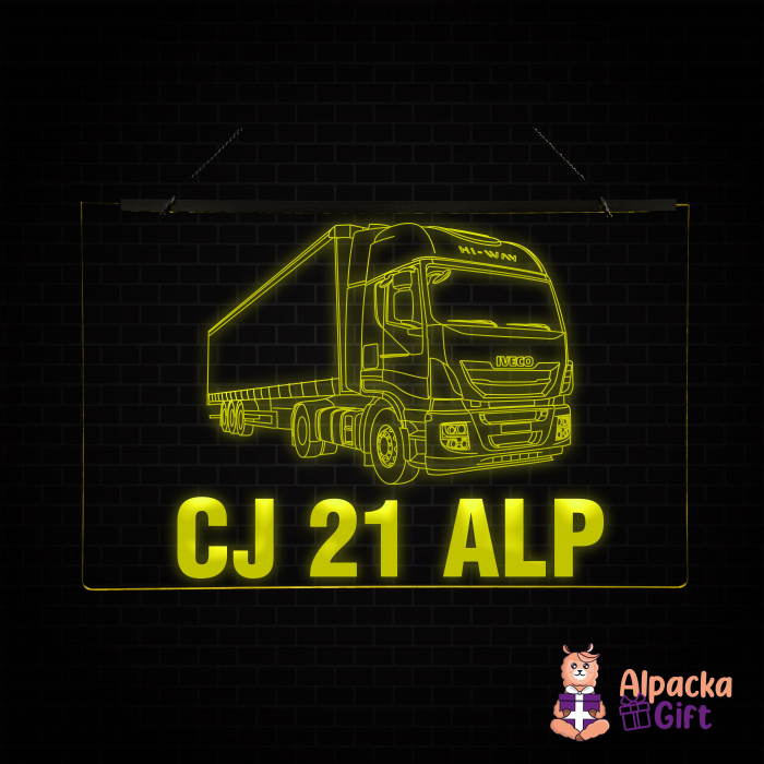 Placheta LED - Camion Iveco Stralis + Nr Inmatriculare [2]