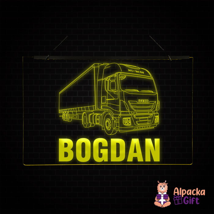 Placheta LED - Camion Iveco Stralis + Nume [2]