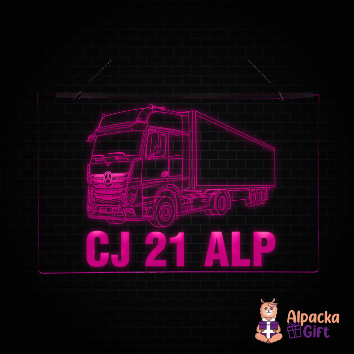 Placheta LED - Camion Mercedes Actros + Nr Inmatriculare [5]