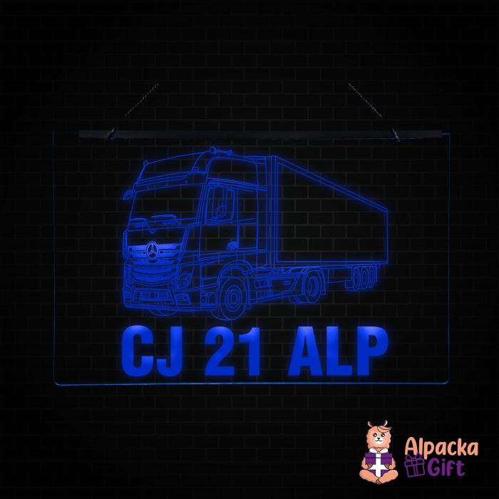 Placheta LED - Camion Mercedes Actros + Nr Inmatriculare [4]