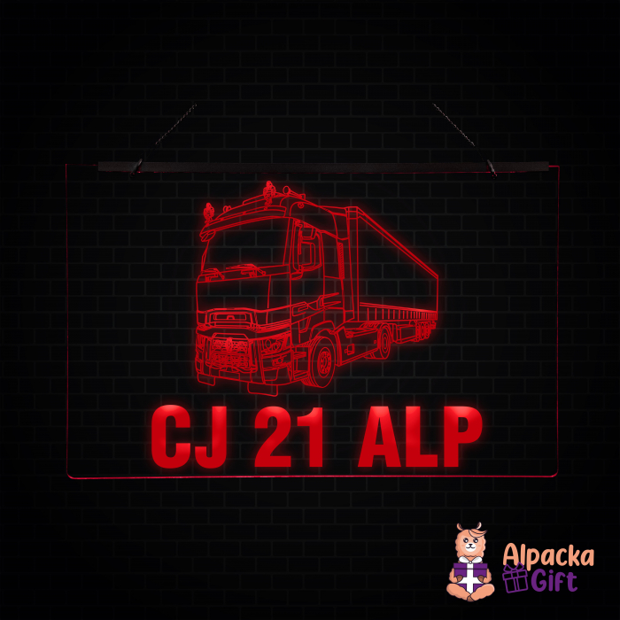 Placheta LED - Camion RENAULT + Nr Inmatriculare [4]
