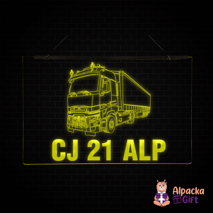 Placheta LED - Camion RENAULT + Nr Inmatriculare [3]