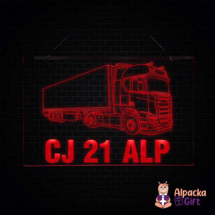 Placheta LED -Camion + Nr Inmaticulare [2]