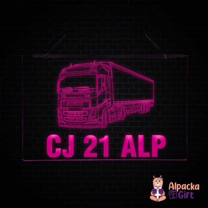 Placheta LED - Camion VOLVO + Nr Inmatriculare [5]