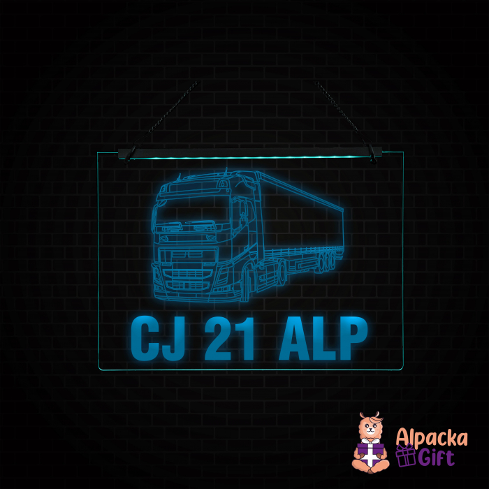 Placheta LED - Camion VOLVO + Nr Inmatriculare [4]