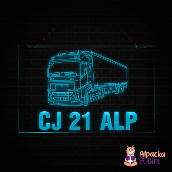 Placheta LED - Camion VOLVO + Nr Inmatriculare [2]