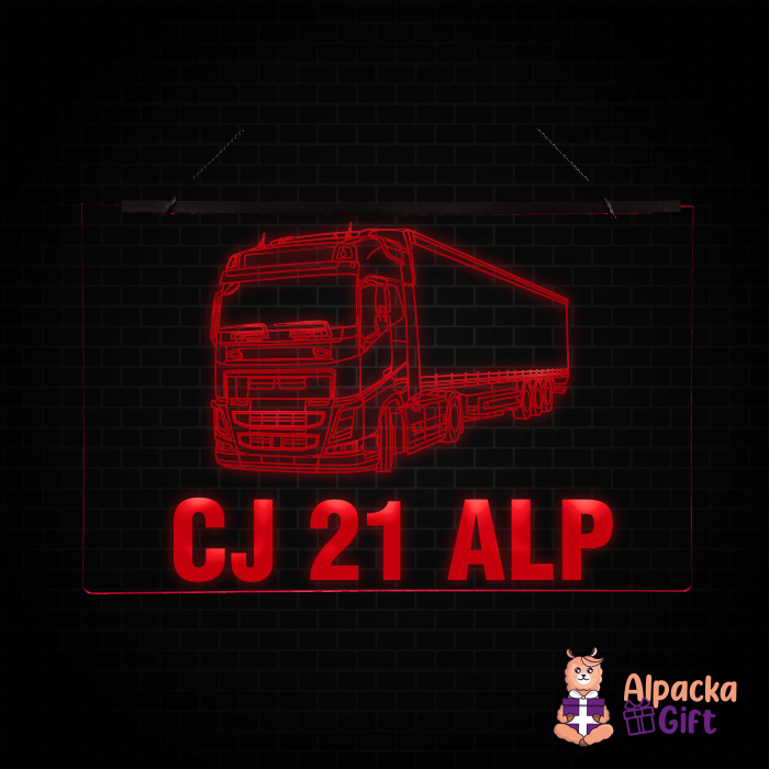 Placheta LED - Camion VOLVO + Nr Inmatriculare [3]