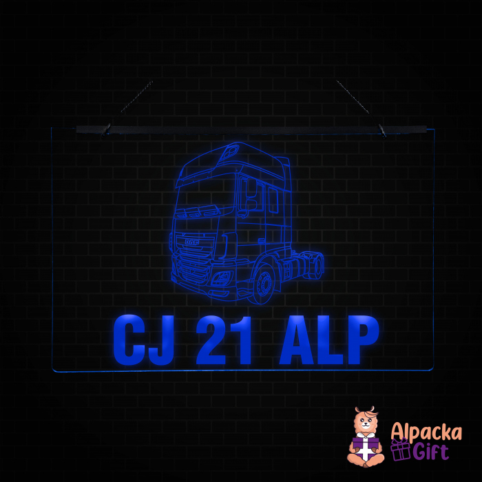 Placheta LED - Cap DAF + Nr Inmatriculare [4]