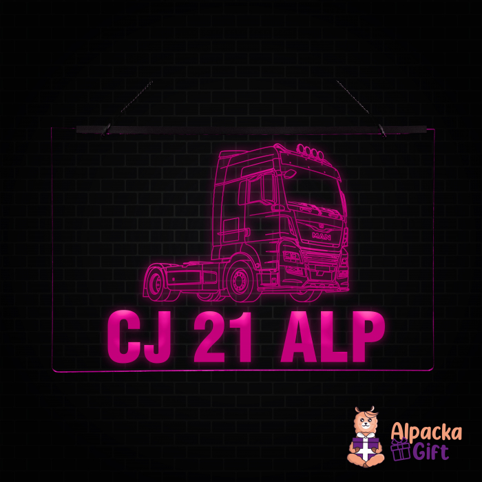 Placheta LED - Cap MAN + Nr Inmatriculare [5]