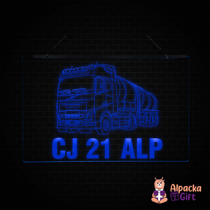 Placheta LED - Cisterna VOLVO + Nr Inmatriculare [4]