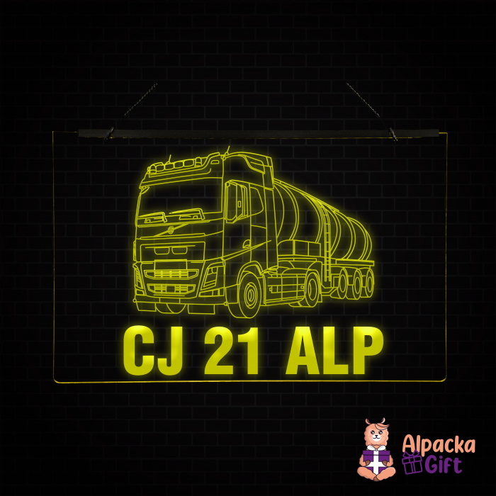 Placheta LED - Cisterna VOLVO + Nr Inmatriculare [1]