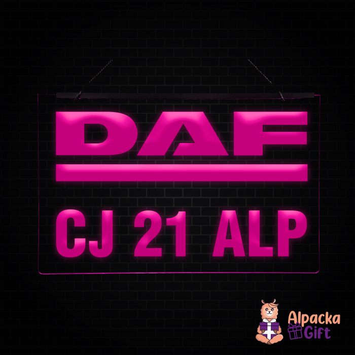 Placheta LED - DAF + Numar de inmatriculare [5]