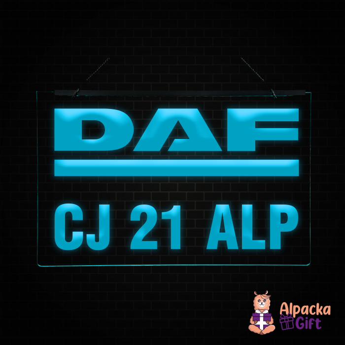 Placheta LED - DAF + Numar de inmatriculare [3]