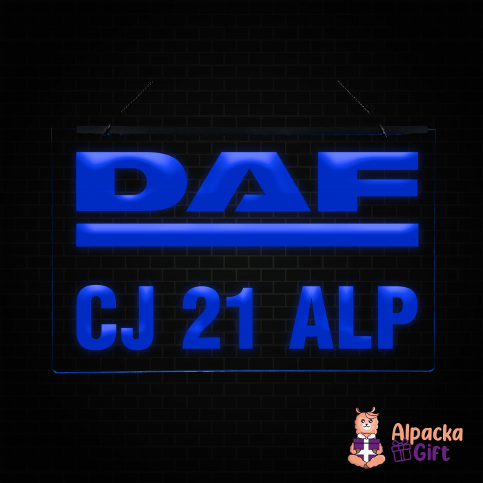 Placheta LED - DAF + Numar de inmatriculare [4]